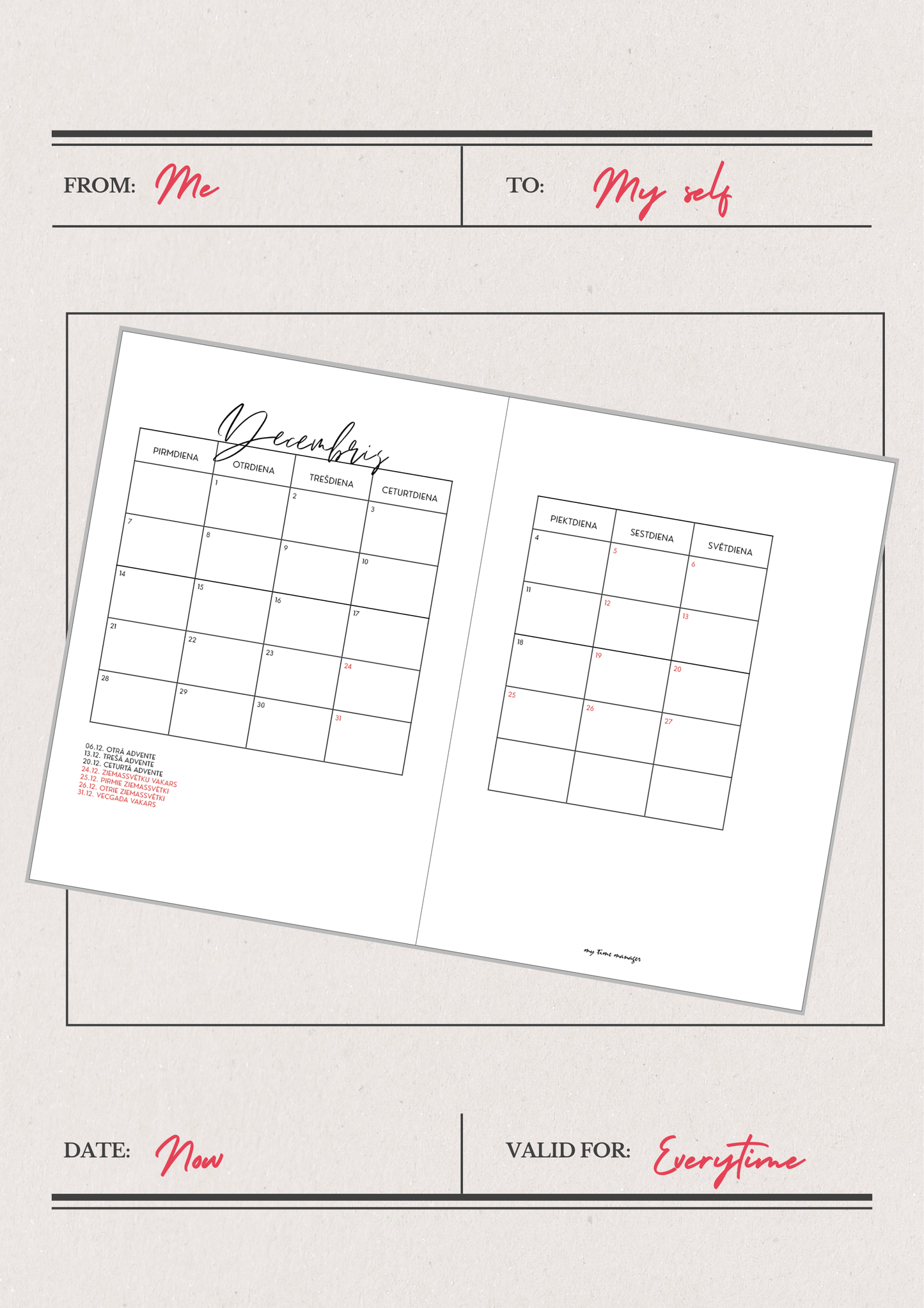 PRE-ORDER DRUKĀTAIS PLĀNOTĀJS 2026